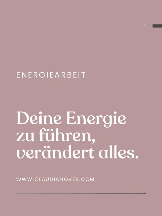 Selbstführung 
=
Selbstfürsorge 

Eigentlich ist es ein ganz „normaler“ Prozess im Alltag, seinen eigenen Energiehaushalt zu pflegen.

Du kümmerst dich täglich um 

▫️deine Körperhygiene 
▫️ausgewogene Ernährung 
▫️ausreichend Bewegung 
▫️liebevolle Beziehungen
▫️deinen Kontostand
▫️ausreichend Akkuladung deines Handys 

Doch mal Hand aufs Herz:
Was ist mit deiner eigenen #Energie?

Du bemerkst es erst, wenn du dich ausgelaugt und leer fühlst.

Dabei sind es ein paar kleine Änderungen im Alltag, deinen Routinen und tägliche #Rituale um dich um eine ausbalancierte Energie zu kümmern.

Genau dafür habe ich das Modul

💫 ALCHEMIE DER ENERGIE 💫

 konzipiert.

Lerne, deine Energie selbst zu führen.

Mehr Infos findest du in der Bio (Seite oder Veranstaltungen.
Wir beginnen am 12. Juni!

ENERGIEARBEIT 
ENERGETISCHE TRANSFORMATION 
AURA
BEWUSSTSEIN 
PERSÖNLICHKEITSENTWICKLUNG 
ERSCHÖPFUNG
